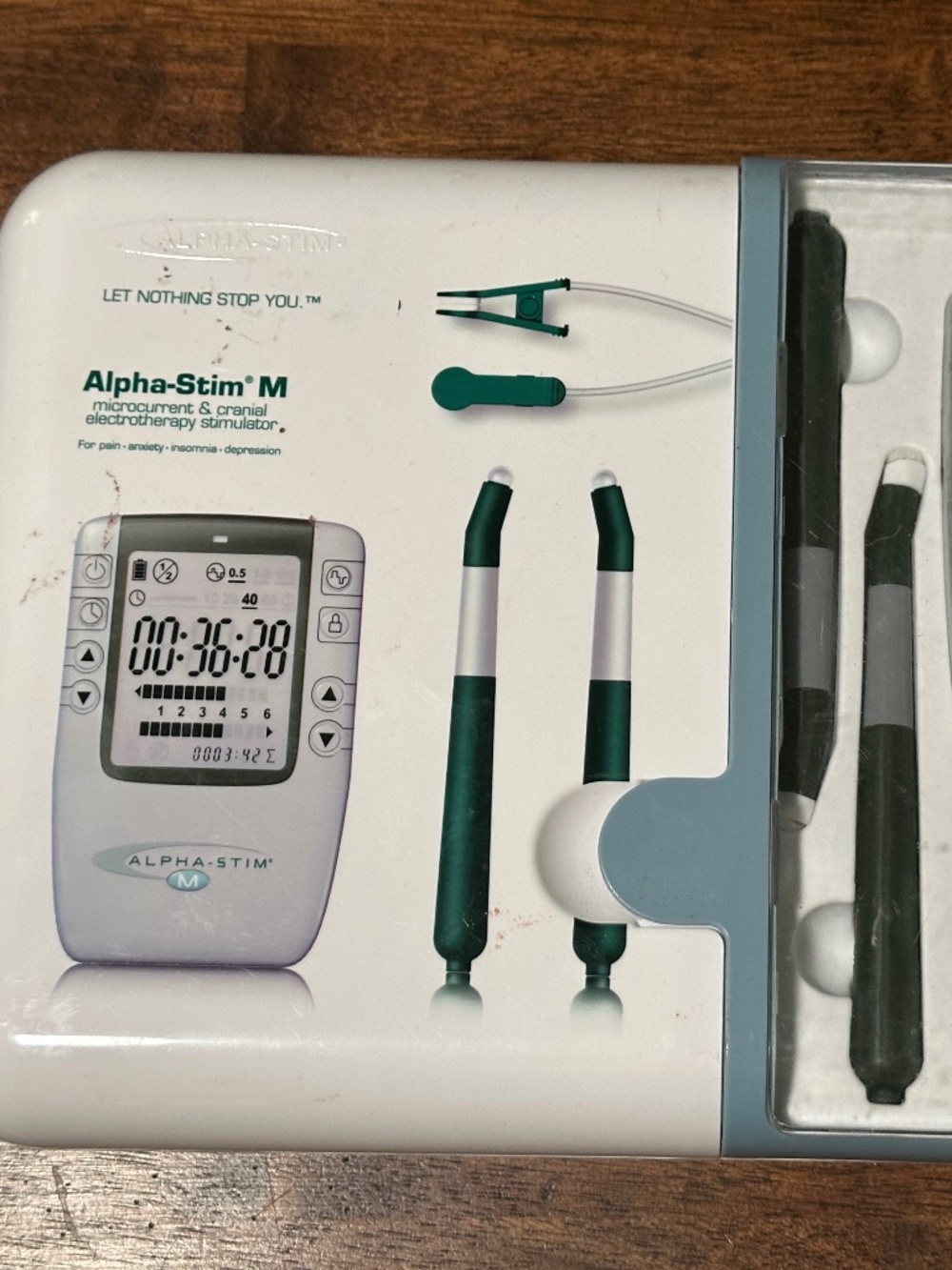 NEW Alpha-Stim M microcurrent & cranial electro therapy For Anxiety & Insomnia